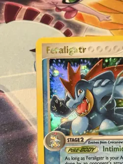 Pokemon TCG Feraligatr EX Holographic Rare Card 4/115 Unseen Forces - Image 3
