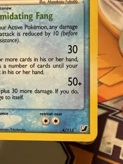 Pokemon TCG Feraligatr EX Holographic Rare Card 4/115 Unseen Forces - Image 5