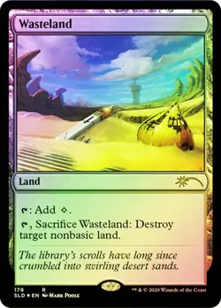Magic The Gathering MTG WASTELAND FOIL Secret Lair NM - Image 1