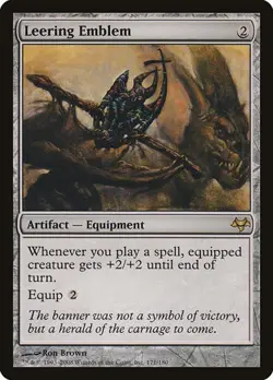 1x Leering Emblem LP Eng MTG - Eventide - Image 1