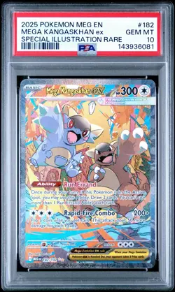 Pokemon TCG Mega Kangaskhan ex 182/132 Mega Evolution! PSA 10! - Image 1