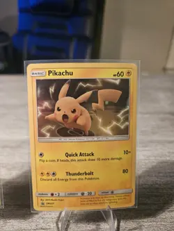 Pikachu Pokemon Lot NM To DAM : Pikachu SM227NM Raichu 51/110DAM - Image 3