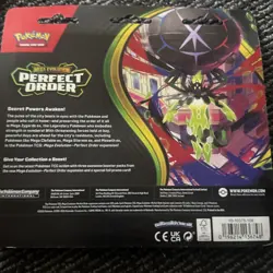 3-Pack Blister (Chikorita) Perfect Order Pokemon TCG In Hand BRAND NEW! - Image 2