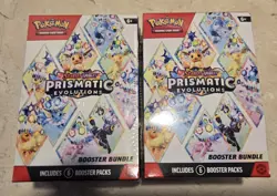 Pokemon Prismatic Evolutions Booster Bundle X2 And Poster Collection Lot - Image 2