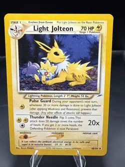 Pokemon Light Jolteon 48/105 Neo Destiny Regular - Image 1