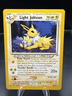 Pokemon Light Jolteon 48/105 Neo Destiny Regular - Image 2