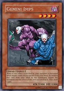 Yugioh - Gemini Imps (Secret Rare) (Unlimited) - PP01-EN005 (P) - Image 1