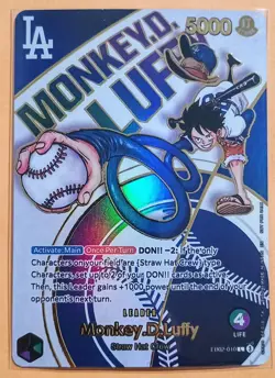 Monkey.D.Luffy LA Dodgers One Piece custom PROXY 1:1 - Image 1