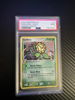 PSA 9 Pokemon Sunflora EX Unseen Forces Holo Rare Card 16/115 - Image 2