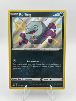 Pokemon TCG Koffing Shiny Shining Fates Ultra Rare Card SV076/SV122 - Image 1