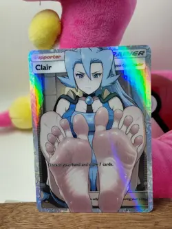 Clair Trainer FA Custom Full Art Pokemon Anime Waifu Card Supporter Pokemon Z-A - Image 1