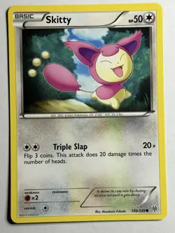 Skitty Plasma Storm 109/135 MP-LP Pokemon Card - Image 1