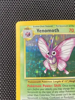 Venomoth 13/64 Jungle Holo - Rare 1999 Wizards Pokemon TCG Card English LP - Image 2