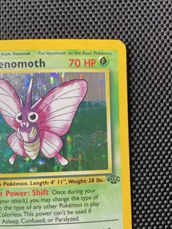 Venomoth 13/64 Jungle Holo - Rare 1999 Wizards Pokemon TCG Card English LP - Image 3