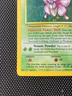 Venomoth 13/64 Jungle Holo - Rare 1999 Wizards Pokemon TCG Card English LP - Image 5
