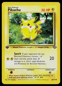 Pokemon Card - Pikachu Jungle 60/64 Common 1st Edition - Image 1