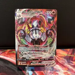 Chandelure Vmax 040/264 Fusion Strike NM Full Art Ultra Rare Pokemon Card - Image 1