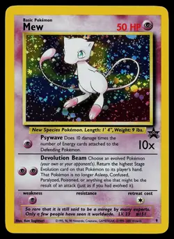 Pokemon Card - Mew Wizards Black Star Promos 9 Holo Promo - Image 1