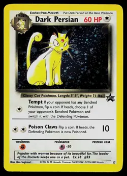 Pokemon Card - Dark Persian Wizards Black Star Promos 17 Promo - Image 1