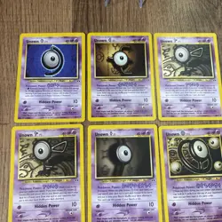 Unown Pokemon TCG Neo Discovery 9 Card Lot Non Holo - Image 2