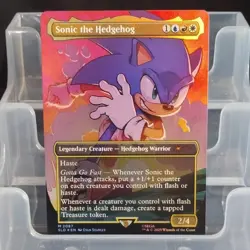 Magic: The Gathering Sonic the Hedgehog Legendary Creature Foil Borderless Myth… - Image 1