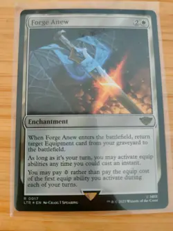 MTG Forge Anew (FOIL) 0017 Lord of the Rings M/NM Free UK P&P - Image 1