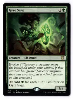 Gyre Sage NM* Commander: Innistrad Midnight Hunt ENGLISH 140 mtg -UnltdCards - Image 1