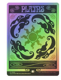 Plains (0888) - Foil Prints Charming Secret Lair MTG - Image 1