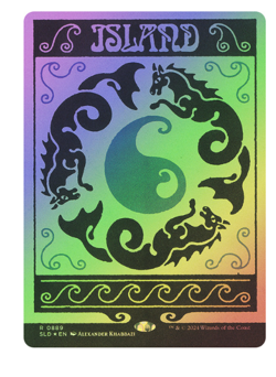 Island (0889) - Foil Prints Charming Secret Lair MTG - Image 1
