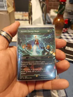 Aerith's Curaga Magic/ Heroic Intervention MTG Final Fantasy Secret Lair Nonfoil - Image 1