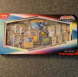 Pokemon Prismatic Evolutions Lucario Tyranitar Premium Box English - Image 1