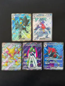 EX Lot Bundle Bulk Set 5x Full Art N's Zoraork Ultra Rare SV Holo Pokemon Card - Image 1