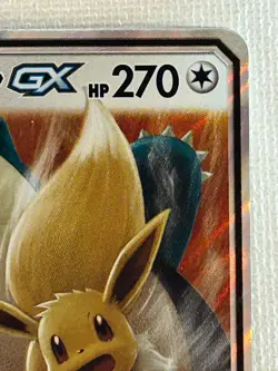 Eevee & Snorlax GX RR TAG TEAM 066/095 SM9 HOLO Pokemon Card Japanese (NM) - Image 3