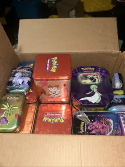 Pokemon TCG Assorted Empty Collector's Tin Lot (no cards inside) - Image 1