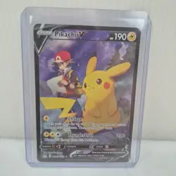 Pikachu V TG16/TG30 Lost Origin Trainer Gallery Holo Rare V Pokemon TCG - Image 1