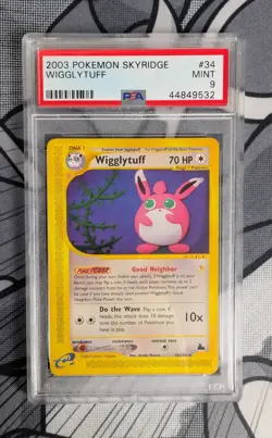 Pokemon TCG Wigglytuff 34/144 Skyridge PSA 9 Mint - Image 1