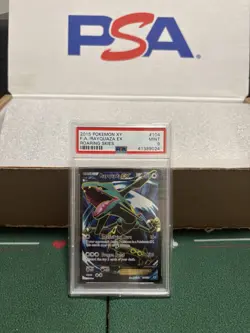 Pokemon TCG: 2015 XY Roaring Skies, Rayquaza EX #104/108 Full Art, PSA 9 MINT - Image 1