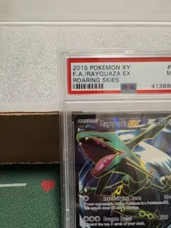 Pokemon TCG: 2015 XY Roaring Skies, Rayquaza EX #104/108 Full Art, PSA 9 MINT - Image 2