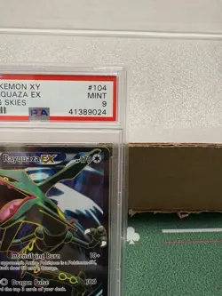 Pokemon TCG: 2015 XY Roaring Skies, Rayquaza EX #104/108 Full Art, PSA 9 MINT - Image 3