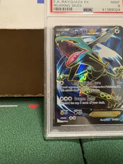 Pokemon TCG: 2015 XY Roaring Skies, Rayquaza EX #104/108 Full Art, PSA 9 MINT - Image 5