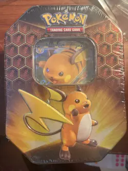 Pokemon TCG - Hidden Fates Tin - Raichu GX NEW and SEALED 820650804816 - Image 1