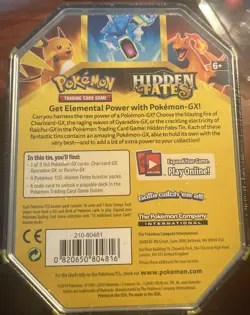 Pokemon TCG - Hidden Fates Tin - Raichu GX NEW and SEALED 820650804816 - Image 2