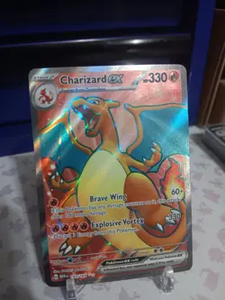 Pokemon TCG Charizard ex - 183/165 - SV: Scarlet & Violet 151 (MEW) Full Art - Image 1
