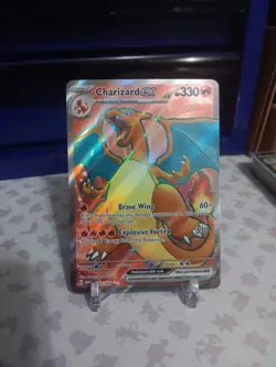 Pokemon TCG Charizard ex - 183/165 - SV: Scarlet & Violet 151 (MEW) Full Art - Image 3