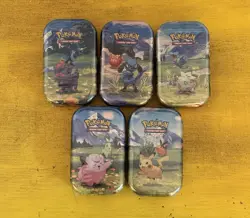 LOT OF 5 SEALED ✅ Pokemon TCG Ascended Heroes MINI TINS Brand New Art Set - Image 1