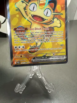 Meowth ex Pokemon Perfect Order POR 107/088 Ultra Rare ENGLISH IN HAND - Image 2