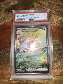 2024 Pokemon SV Surging Sparks SSP en Milotic EX #237/191 PSA 7 - Image 1