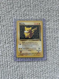 Pokemon TCG Pikachu #1 Black Star Promo Vintage WOTC - Image 1