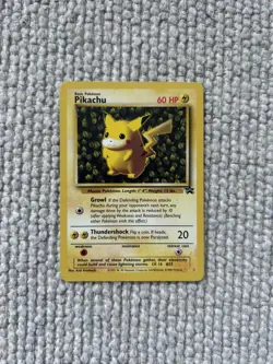 Pokemon TCG Pikachu #1 Black Star Promo Vintage WOTC - Image 2