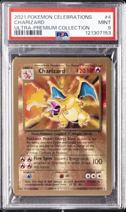 2021 POKEMON CELEBRATIONS ULTRA-PREM COLL #4 CHARIZARD PSA 9 - Image 1